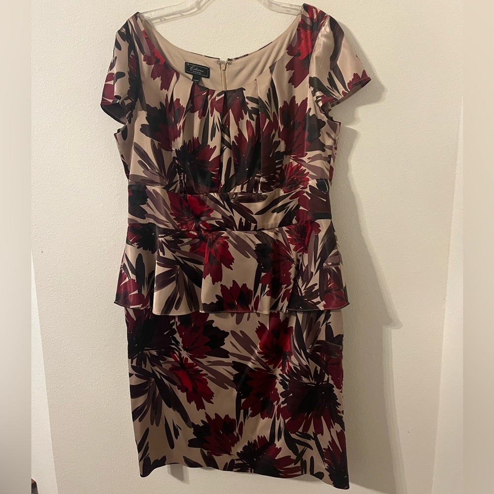Floral Peplum Dress